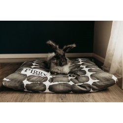 Boho Dog Bed - Dog Bed Cover - Farmhouse Dog Bed - Black and White - Durable Bed - Washable - Large Pet Bed - Custom Dog Bed - Personalized