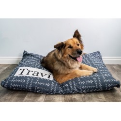 Blue Dog Bed Cover - Arrow Pet Bed - Navy - Dark Blue - Custom Dog Bed - Personalized Dog Bed - Farmhouse Dog Bed - Cat Bed - Washable Bed