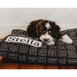 Black Dog Bed Cover - Dog Beds - Personalized Dog Bed - Custom Dog Bed - Pet Beds - Farmhouse Dog Bed Cover - ALL SIZES - Washable