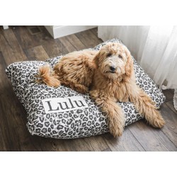 Leopard Dog Bed Cover - Dog Beds - Personalized Dog Bed - Custom Dog Bed - Animal Print - Boho Dog Bed Cover - ALL SIZES - Washable