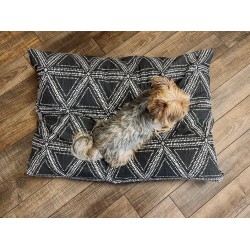 Dog Bed Cover - Soft Black Triangles Dog Beds - Personalized Dog Bed - Custom Bed - Pet Beds - Farmhouse Dog Bed Cover - XS to XL - Washable